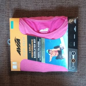 Girls pink baselayer set size 14/16